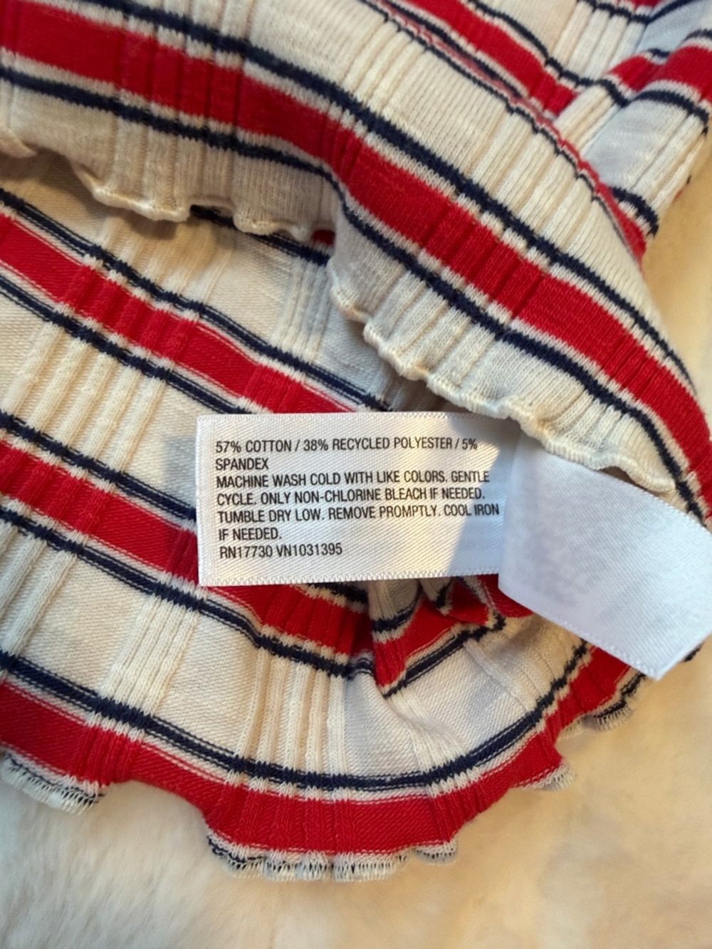 Universal Threads Ribbed Stripped Tank - Picture 4 of 5